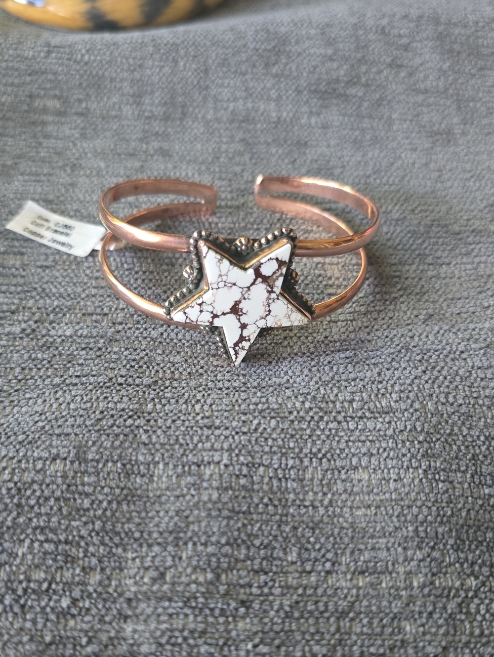 Wild Horse Star Copper Cuff Bracelet - Picture 2 of 4
